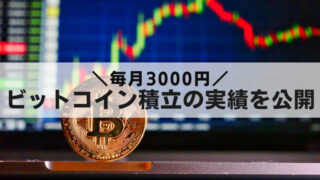 月3000円ビットコイン積立投資実績公開